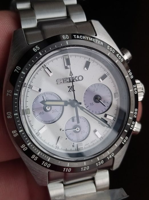 *OPORTUNIDADE* Seiko Solar "Panda" Cronógrafo SSC813P1 SPEEDTIMER (39