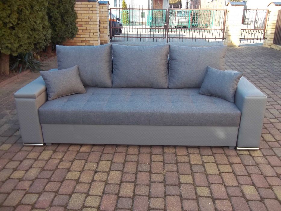 Kanapa/sofa-150 cm szerokie spanie/sprężyny bonell/pojemnik-producent
