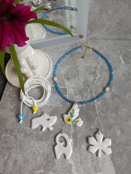 Чокер з пташкою( трендові прикраса