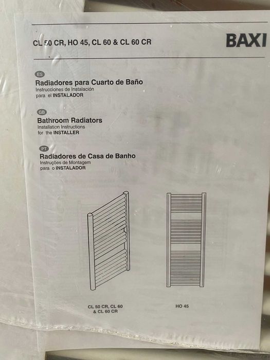2 Radiadores toalheiros BAXI CL 60/800