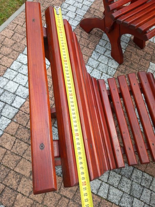 Zestaw mebli ogrodowych drewnianych