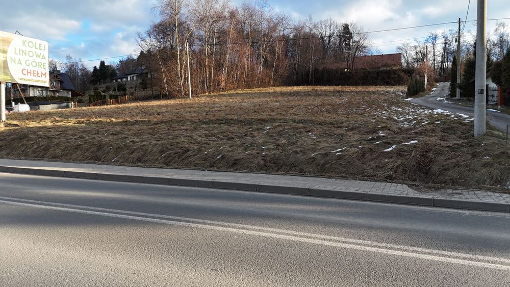 Działka budowlano-leśna 4808 m² – Osieczany-Droginia ,3 km od Myślenic