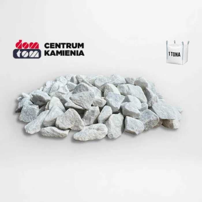 Grys Bianco Carrara (18 - 21 mm) | Worek 20 kg | Biały kamień ogrodowy