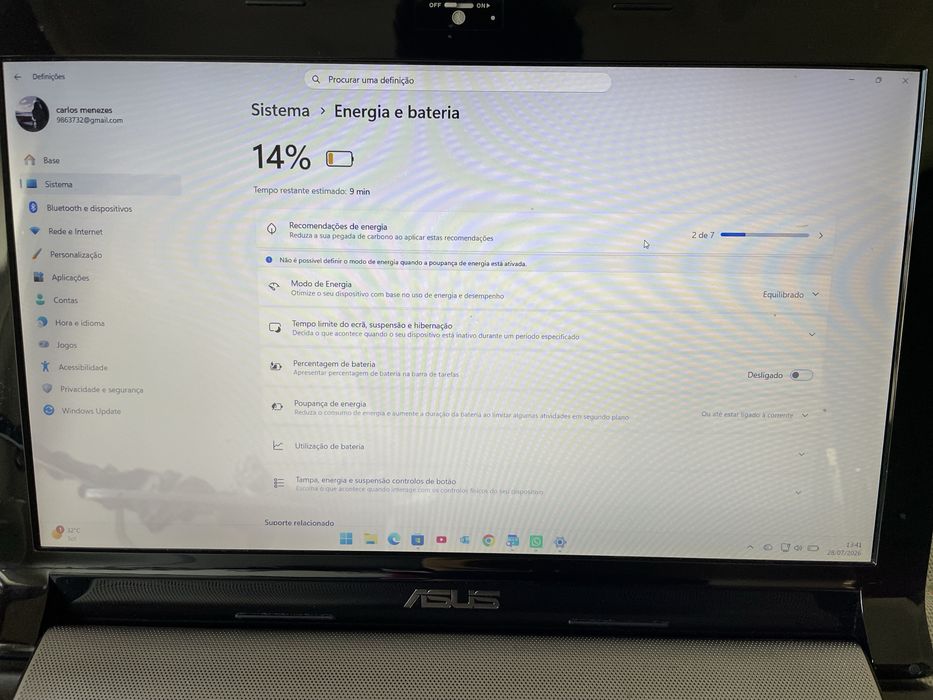 ASUS N53SV  Intel Core i7, NVIDIA GeForce GT 540M (1 GB) e USB 3.0