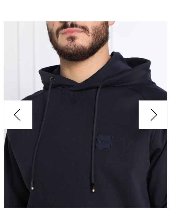 Bluza BOSS z kapturem roz.M granatowa