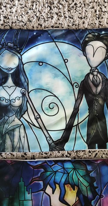 Conjunto fronhas almofadas Tim Burton
