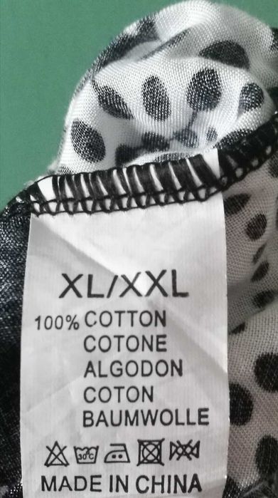 Kombinezon czarny biały XL/XXL
