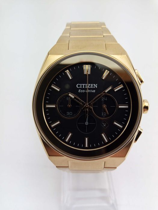 Японские часы Citizen Eco-Drive CA4582-54E - сапфир, солнечная батарея, хронограф