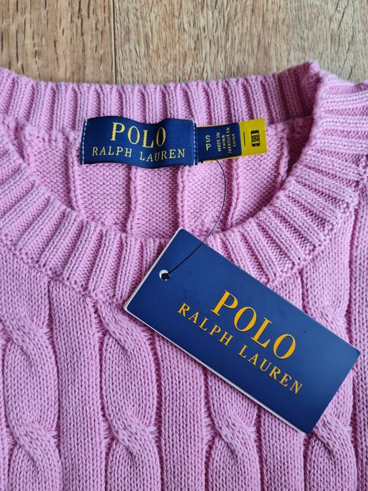 Sweter damski różowy/liliowy Ralph Lauren  roz. S