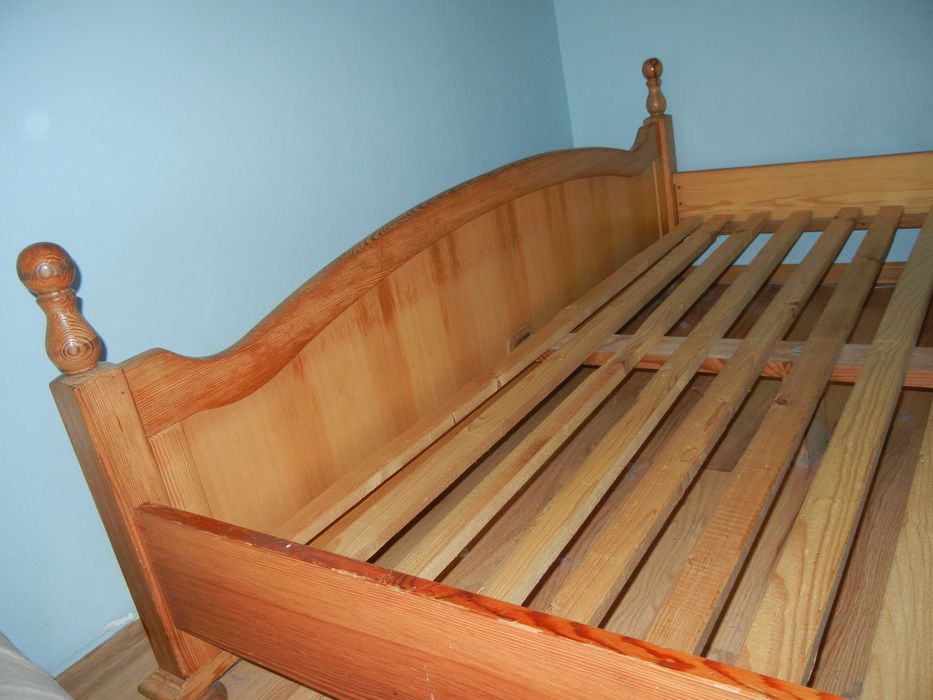 łoże łóżko małżeńskie 180x200 lite drewno dębowe?