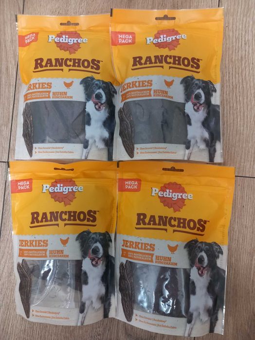 4x Pedigree Ranchos Jerkies z kurczakiem Mega Pack 180g