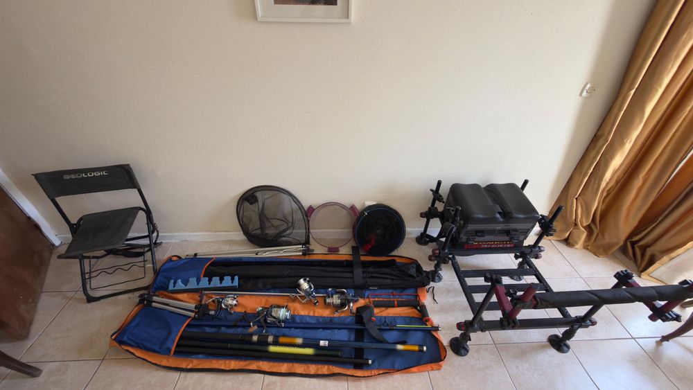 lote de material de pesca