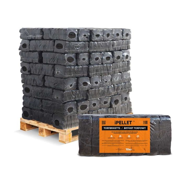 iPELLET PREMIUM Brykiet torfowy 1000 kg - darmowa dostawa cała Polska