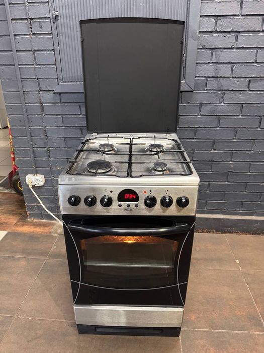 Комбінована плита Amica, з гарантією. Газова плита з електро-духовкою