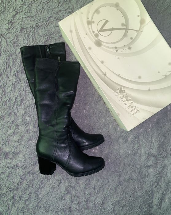 Чоботи жіночі зимові шкіряні 38 р