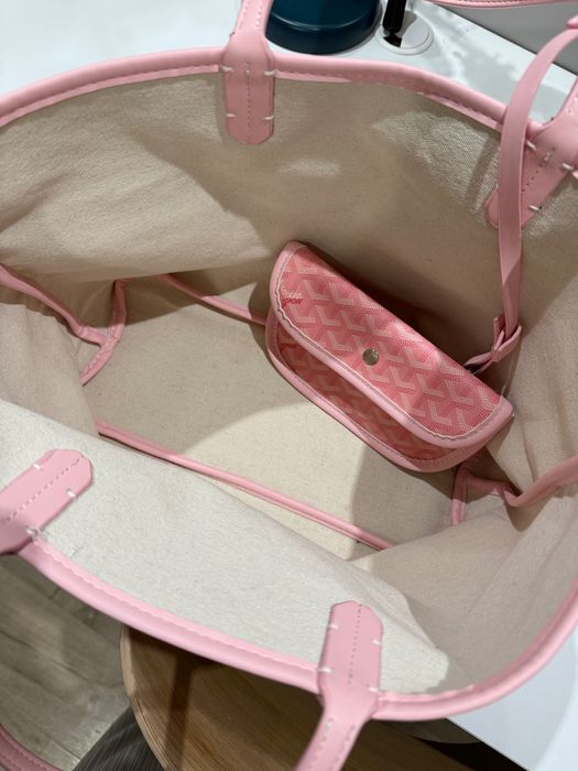 Różowa torba shopper