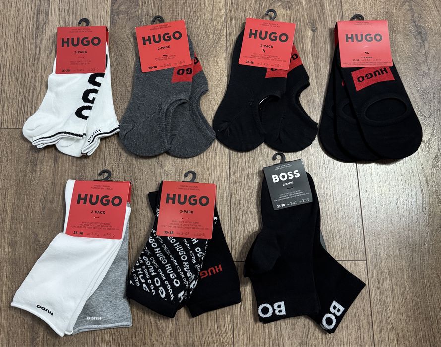 Шкарпетки Hugo Boss  35-38 , білі високі 36-42р. Бавовняні . 35-38