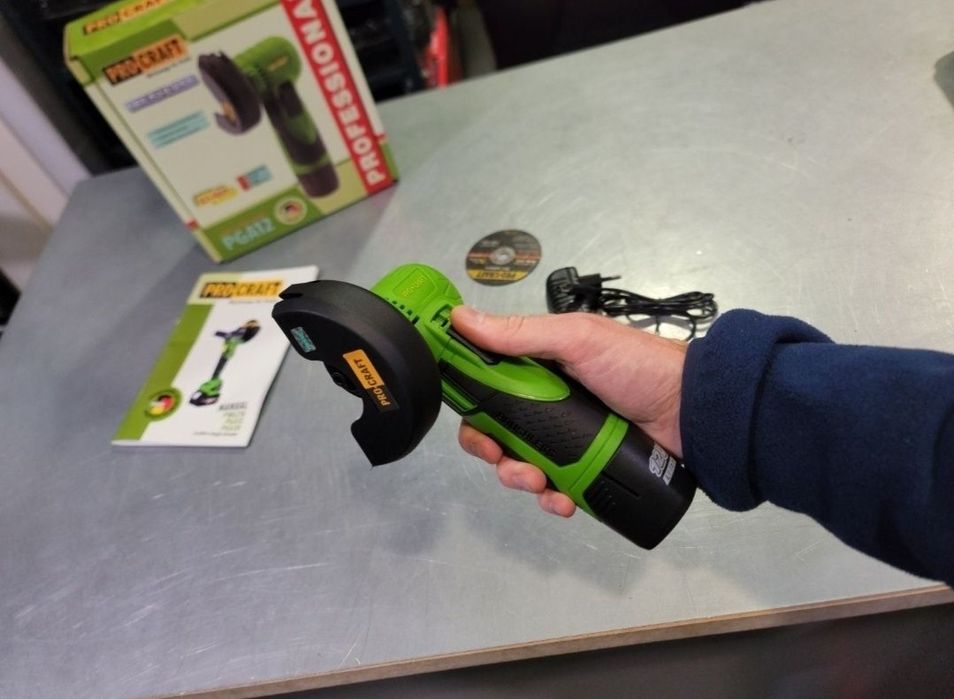 Аккумуляторная мини болгарка Procraft PGA12 +Акб Гарантия Бесщеточная