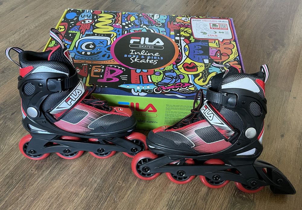 Rolki Fila Junior r. 32-36 raz użyte