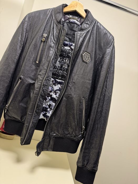 Кожана куртка Philipp Plein . Original