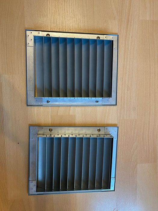 Kratka wentylacyjna czerpnia powietrza gruba blacha ocynk 257 x 201