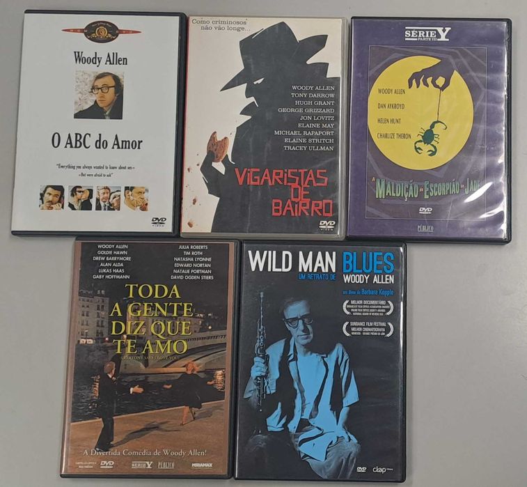 Pack com 5 Filmes do Woody Allen