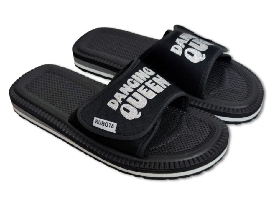 Piankowe klapki Kubota - Rzep Rozmiar 39 - Dancing Queen