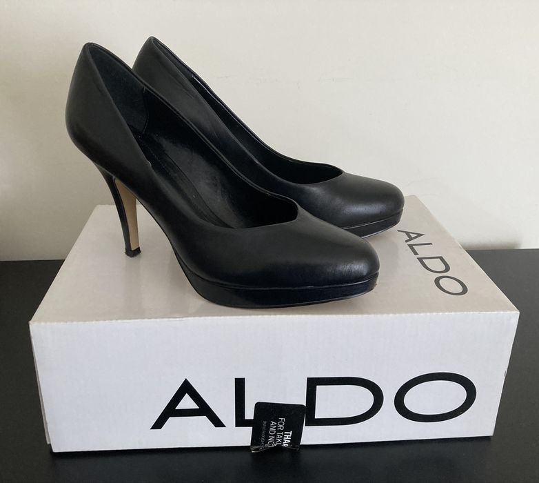 ALDO - Sapato Alto Preto - 37 como novos