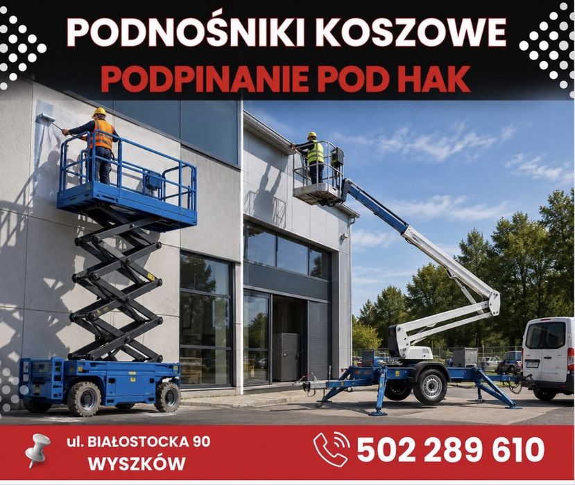 Wynajem Podnośniki koszowe