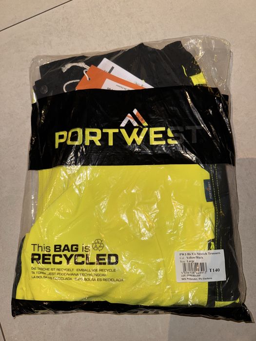 Spodnie Portwest Nowe Large PW3 Hi-Vis