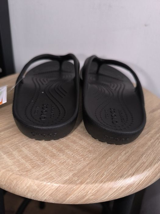 CROCS czarne klapki japonki kadee flip W6(36-37)