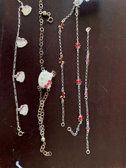 Pulseiras em prata de lei, novas