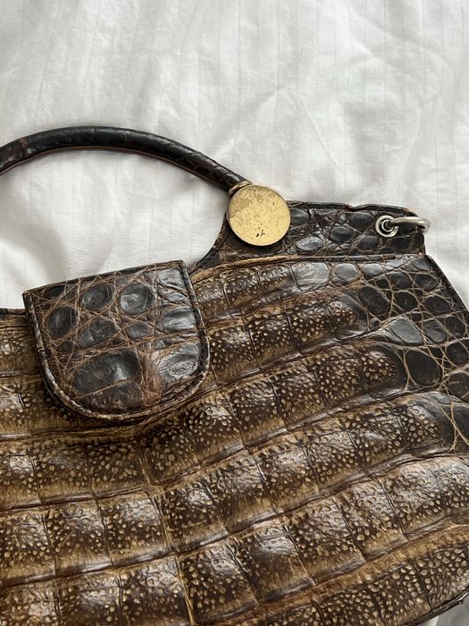 сумка натуральная кожа крокодила винтаж Сумка натуральна шкіра крокод