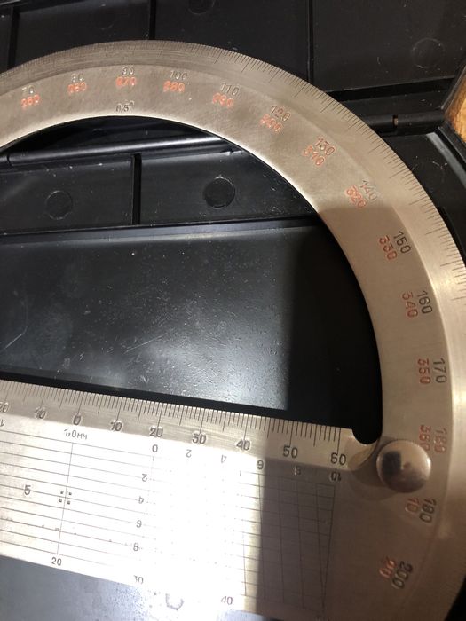 Транспортир нержавіюча сталь