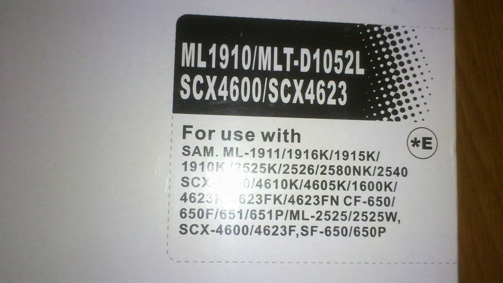 fabrycznie nowy toner ML1910/MLT-D1052L, SCX4600, SCX4623 i innych