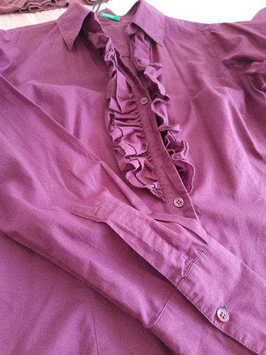 Blusa/Cardigan, United Colors Of Benetton, M/38, rosa