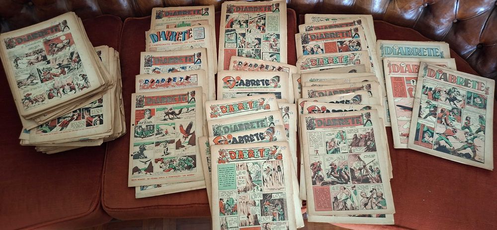 Banda desenhada antiga portuguesa - grande lote de 475 revistas - bom estado
