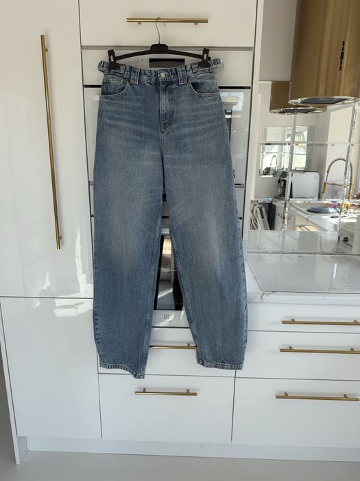 Bershka jeansy balloon barrel szerokie baggy M 38