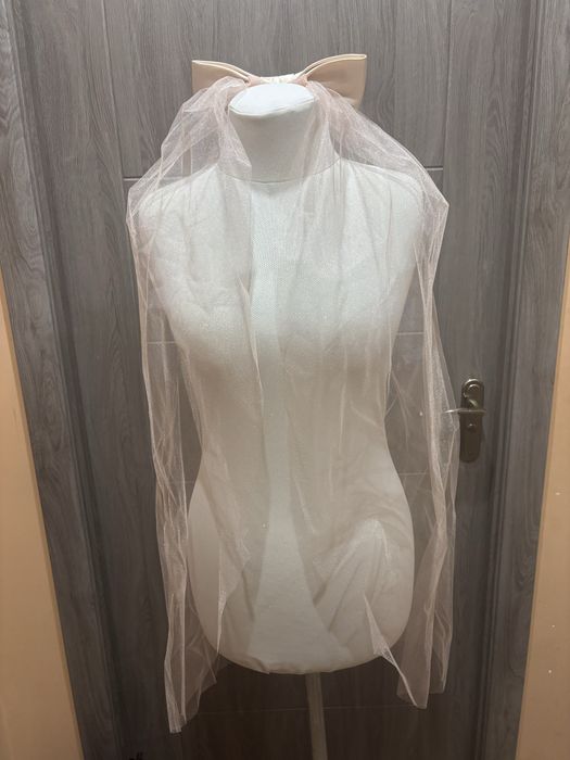 Фата рожева з бантом