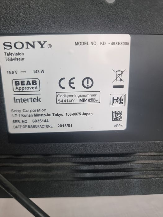 49 SONY Smart TV 4k