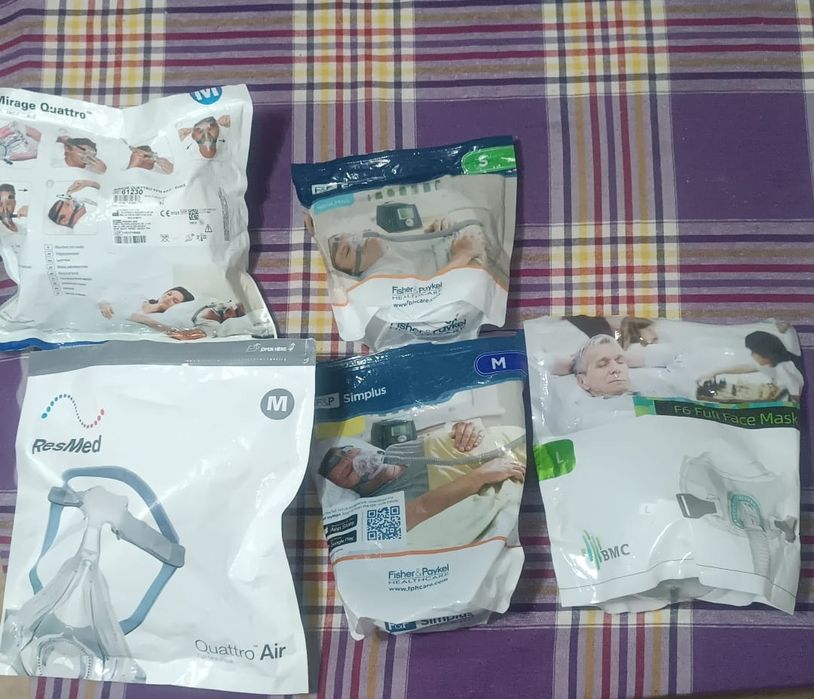 Máscaras para usar com ventiladores