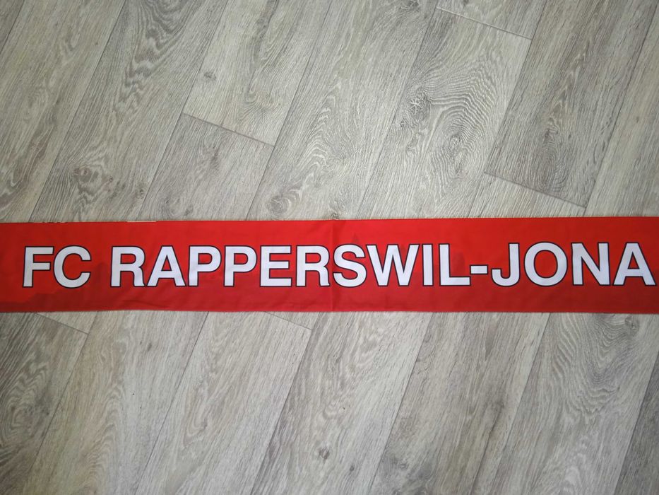 Шарф (шелк) фанатов Швейцарского ФК Рапперсвиль-Йона Rapperswill-Jona