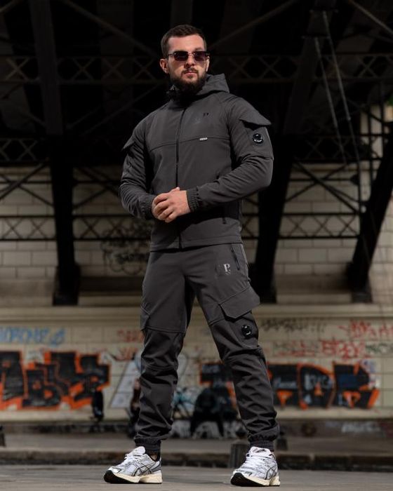 Костюм Зимовий Спортивний СофтШелл Графіт C.P. COMPANY Graphit! Костюм Спортивный SoftShell C.P. Company! Костюм Спортивный СофтШелл! Размеры S-4XL!