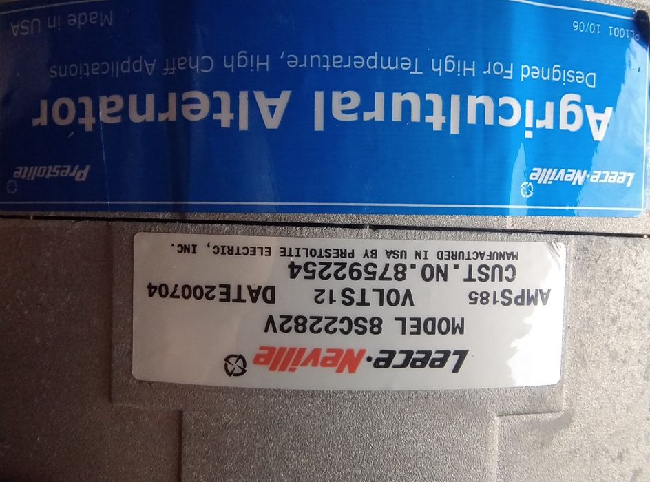 Alternator do sieczkarni kombajnu New Holland FR