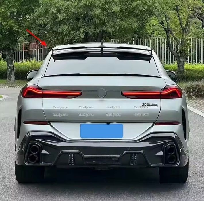 Спойлер BMW X6 G06 накладка на багажник ляду бленда козырек  стекло Х6