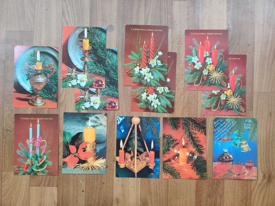 Открытки новогодние СССР