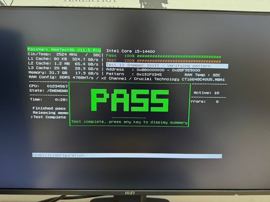 Оперативна пам'ять Crucial DDR5 DIMM Kit 32GB (2x16GB) 4800MHz CL40