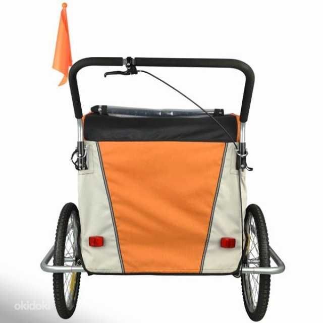 TUK TUK 2 em 1 ___ atrelado bicicleta ou carrinho de transporte 2x crianças ou animais