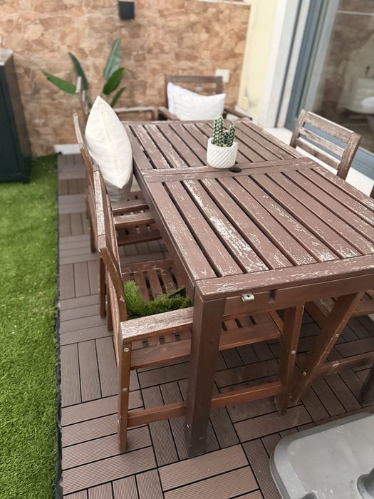 Mesa exterior madeira ikea