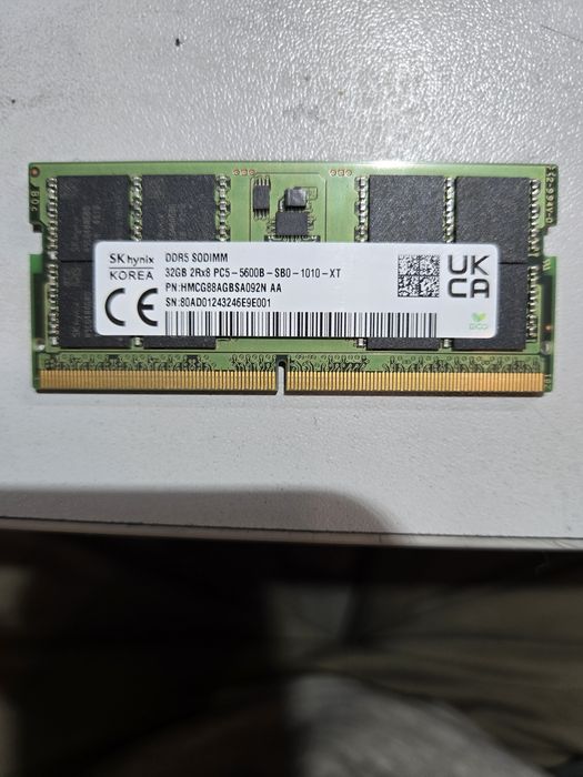 Продам ddr5  32 для ноутбука